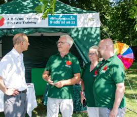 Prince Edward at Long Walk Live Prince Edward meeting 4 minutes staff